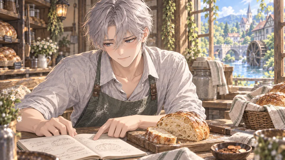 Rein shares his recipe notebook, pleased and a little shy after the new loaf’s trial sale.